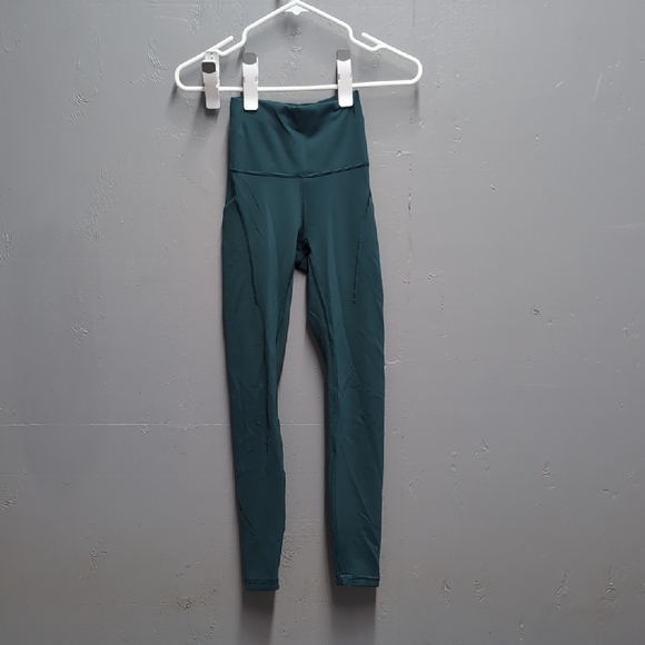 Lululemon Teal Leggings Size 2 - Picture 2 of 5